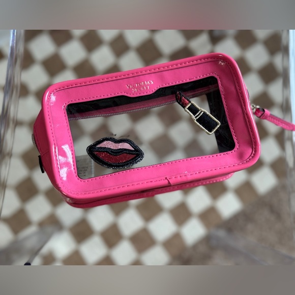 Victoria's Secret Makeup Bag Pink/Clear - Picture 2 of 5
